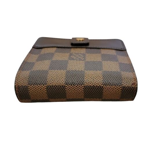 LOUIS VUITTON Compact Zipper Wallet Damier  Ebene Bifold Wallet - Picture 5 of 14